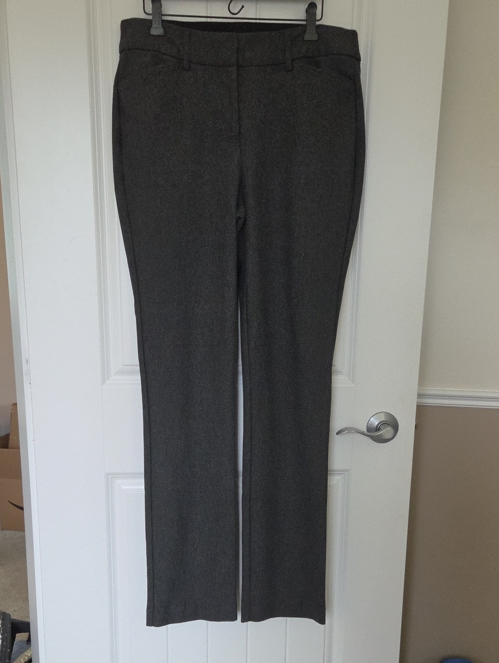 Ricki's Straight-Leg Dress Trousers (sz 10,  charcoal)